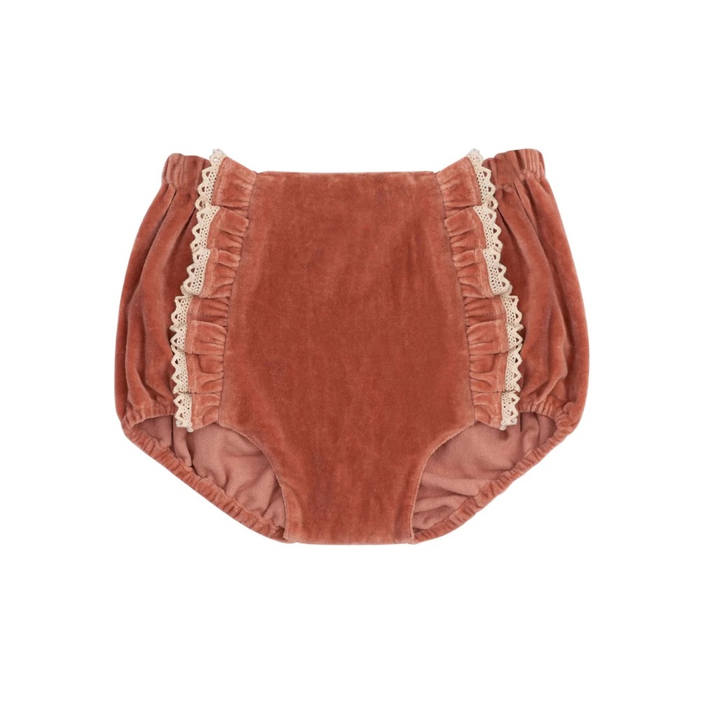 Little Cotton Clothes Chutney Velvet Organic Dorit Bloomers Size 12-18 Months